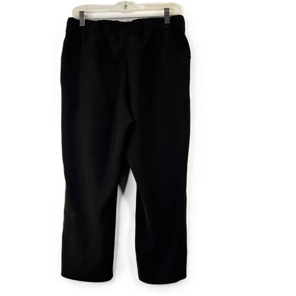 Lululemon Women's Black Keep Moving 23" Crop Loose Fit Trousers Pants Size 8 - Picture 6 of 7